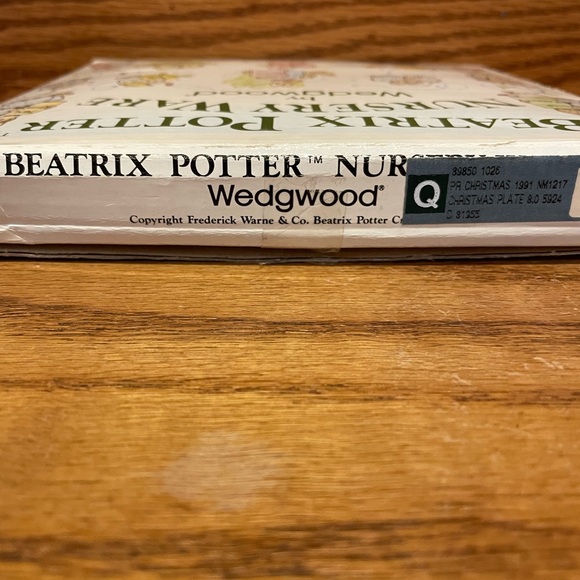 Beatrix Potter Peter Rabbit Wedgwood Christmas Plate 1991 - Picture 8 of 8